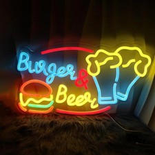 Burger & Beer Neon Sign
