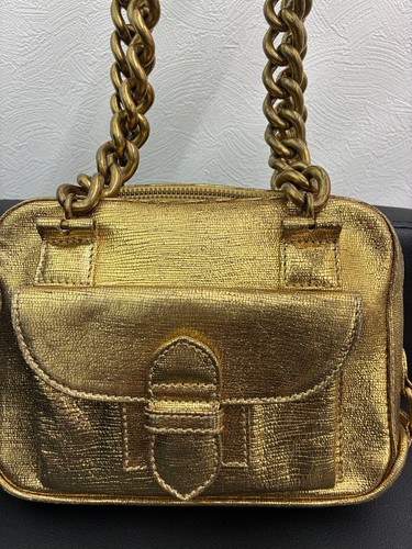 Paul smith gold handbag - gold, chain