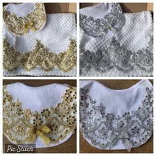 Romany baby white blanket - romany,