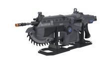 Gears of War Lancer Filament 3d printed DIY model kit 1:1 Scale  with Stand