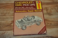 Chevy GMC Repair Manual for Pick-ups 67-87 2wd-4wd Haynes #420