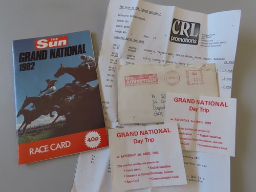 Grand national 1982 race card - 1982,