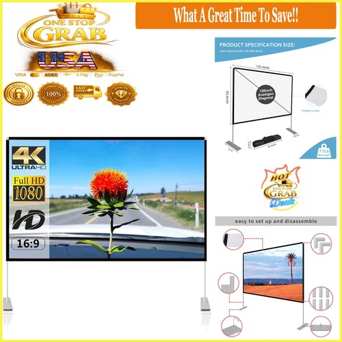 120 inch portable projector - inch,