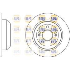 2x Brake Discs Solid For