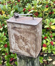 Vintage 1938 SHELL-MEX-BP 2 Gallon Petrol Can In Found Original Condition~prop