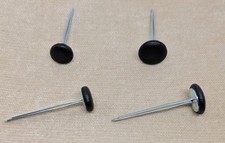 Noire Lisbon Vinyl Prong Back Upholstery Buttons 15mm or 19mm Top (5cm Prong)