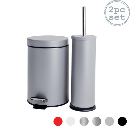Round toilet brush bin - round,