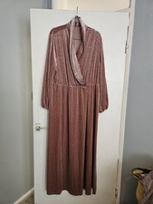 pink velvet dress. plus size