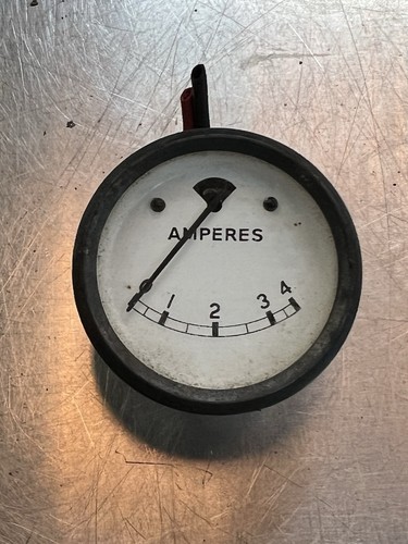 Vintage analog ammeter - vintage,