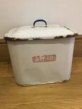 Vintage Large Enamel Bread Bin