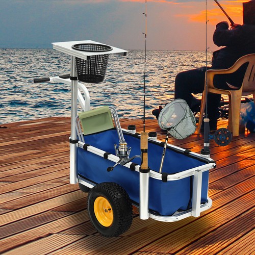 Aluminum beach fishing - aluminum, cart