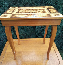 Vintage wooden inlaid Italian