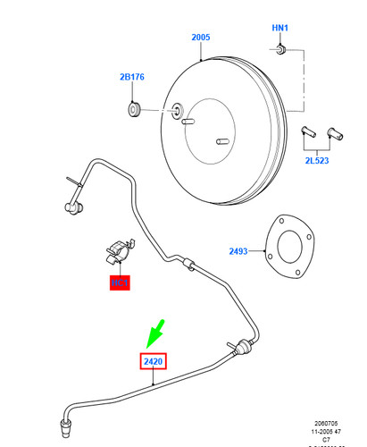 Ford transit connect mk1 brake - ford,