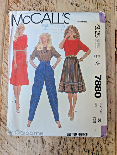 Mccalls 7880 vintage 1980s - vintage,