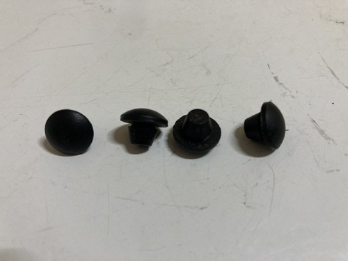 Rubber bumper push feet - feet, 1/4