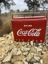 Vintage Coca-Cola Metal Cooler – “Drink Coca-Cola Ice Cold”  Classic Collectible