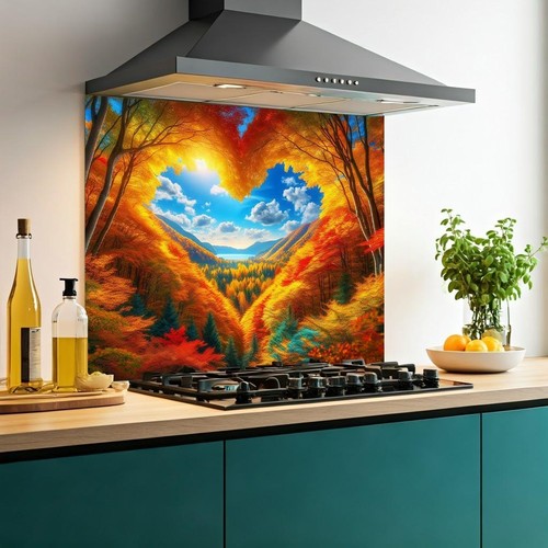 Printed glass kitchen - glass,