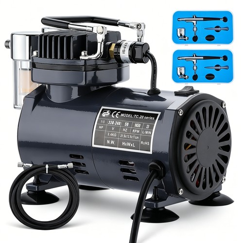 Airbrush kit with - with, compressor