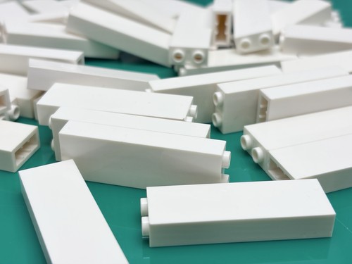 Lego brick 1x2x5 2454 white - lego,