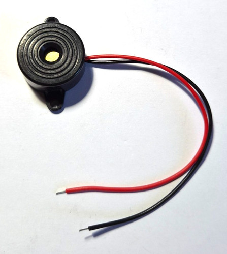 Piezo buzzer 23mm cased - piezo,