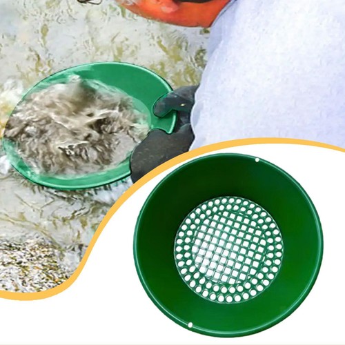 Mining gold sifting pan - sifting,
