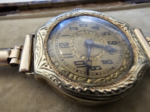 1920s 14k gold rolex unicorn - gold,