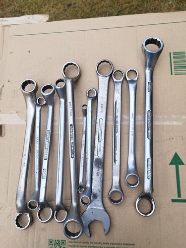 Old vintage ring spanners - vintage,
