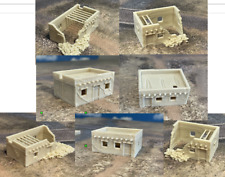Arabic Houses Buildings Damaged Africa  WW2 Modern Middle East 10mm Afghan