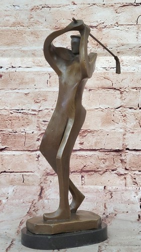 Original solid bronze - bronze, golfer