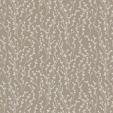 Taupe Floral Sprig PVC Vinyl