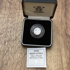 Royal Mint 1998 Silver Proof Britannia 20p. COA. 146