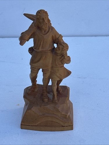 Antique wooden statue - wooden,