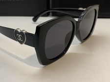 Chanel sunglasses black - black, gold