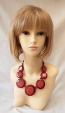 Ladies Unbranded Blonde Wig. Bob with Fringe. Cap heavily altered. Used  