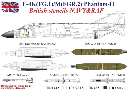 Decal 4k m british - 1:32,