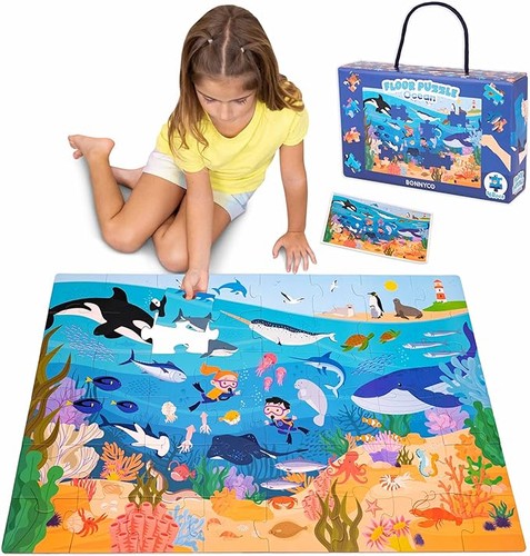 Giant floor jigsaw - floor, puzzle