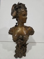 Vintage Spelter Bust Atter