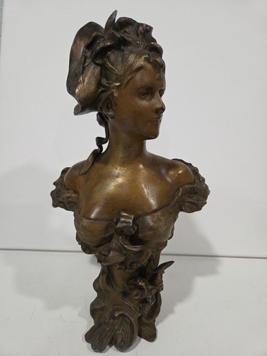 Vintage spelter bust atter - spelter,