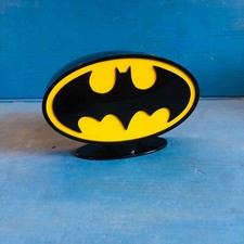 Batman Logo DC Comics Plastic Money Box with Stopper Superhero Collectable Coin