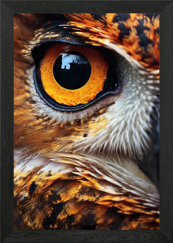 Owl eye close - eye, shot