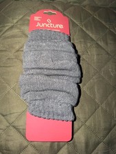 Gray Knit Slouch Sock Covers