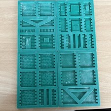 Linka wood timber moulds complete set all 4 moulds OO Gauge Railway dioramme