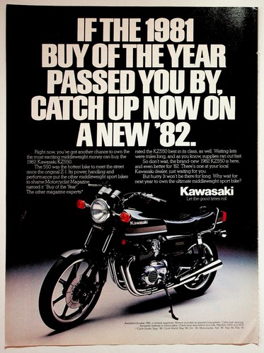 Kawasaki kz550 motorcycle 1982 - kawasaki,