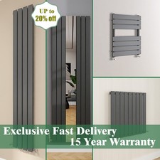 Anthracite Flat Panel Radiator