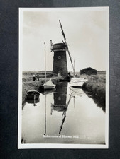 PC R.PHOTO REFLECTIONS OF THE MILL HORSEY NORFOLK WINDMILL BOATS PEOPLE BROADS