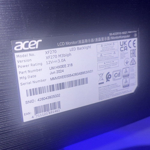 Acer series xf270 in i - acer, xf