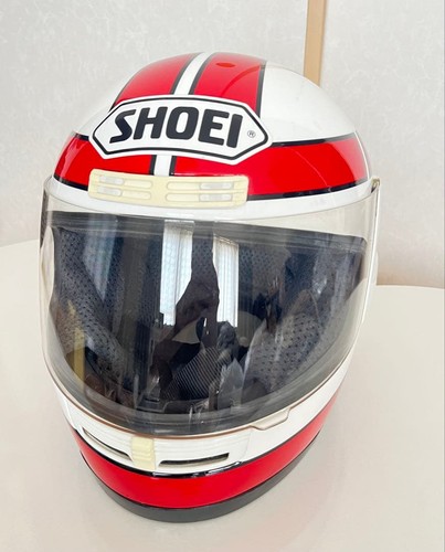 Shoei helmet red white rare - m,