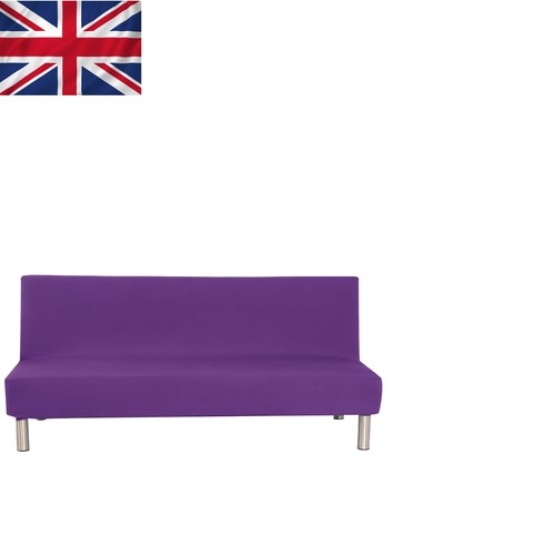Luxury purple armless sofa bed - purple,