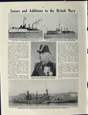 Old Antique Print 1915 War