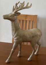 Gold Glitter Christmas Reindeer H45cm